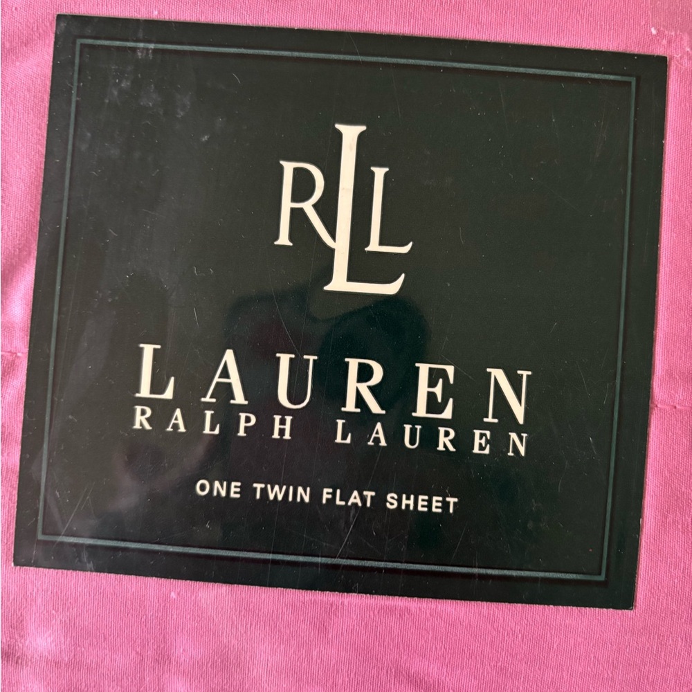 Vintage Lauren Ralph Lauren Polo twin Flat Sheet Berry new in package